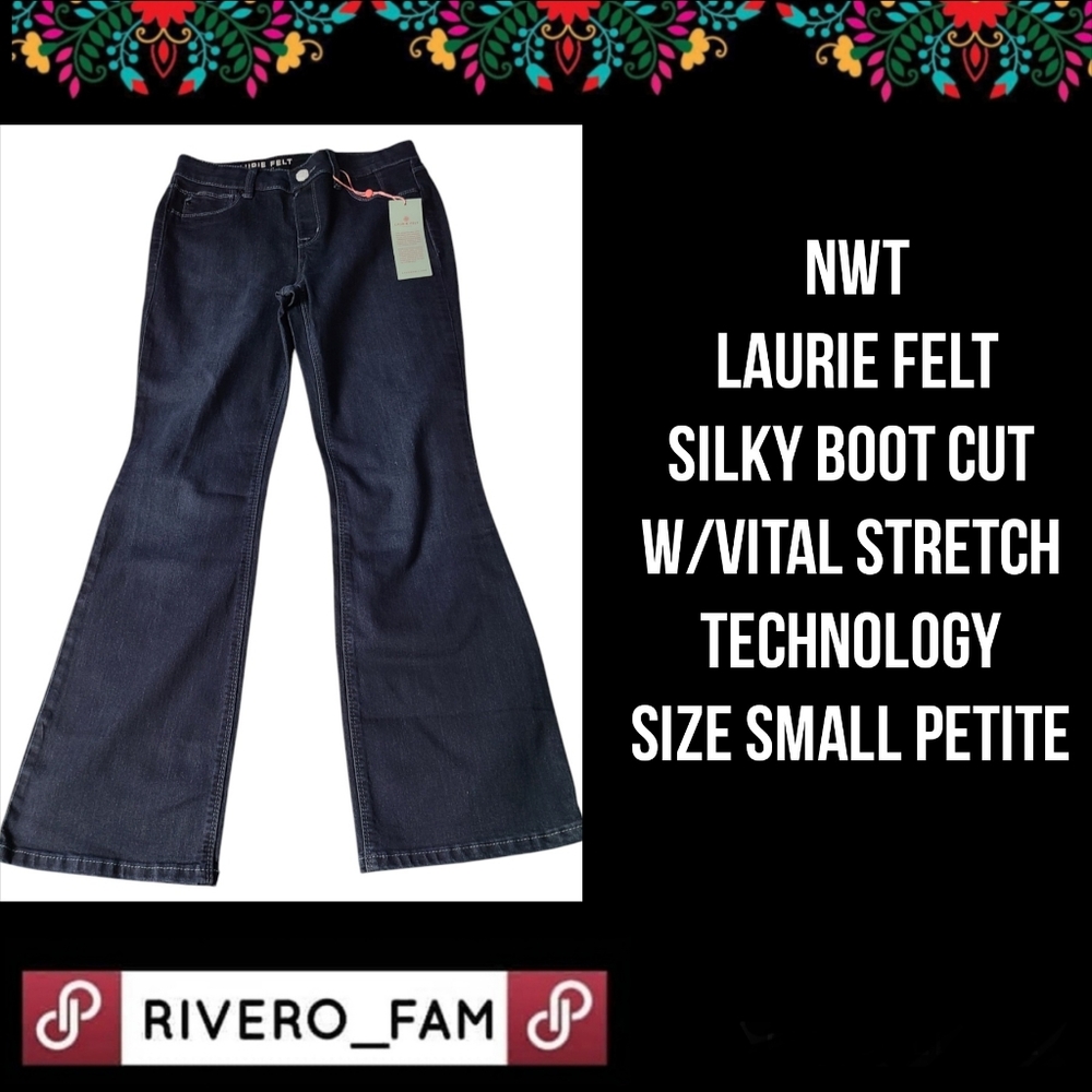 NWT | LAURIE FELT | SILKY BOOT CUT W/VITAL STRETCH TECHNOLOGY | SIZE SP